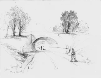 Tunnel routier près de Naworth, 1836